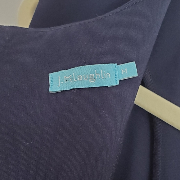 J. McLaughlin Jael Classic Navy Blue Dress Size Medium - Picture 10 of 13